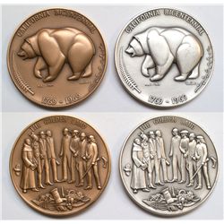 2 California Bicentennial Medallions