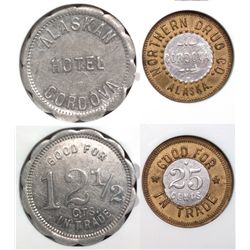 Hotel and drug store tokens