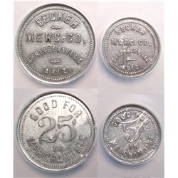 Two Becker tokens