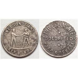 Nelson Gans token from Goldfield