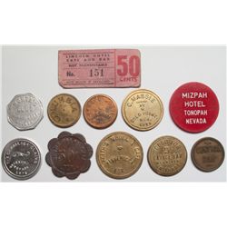 Eleven Misc. Nevada Tokens