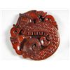 Image 1 : Hand Carved Chinese Red Jade Dragon Pendant