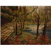 Image 2 : OIL ON BOARD LANDSCAPE BUCKS COUNTRY (PA) ATTRIBUT