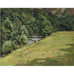 Summer Landscape OOB, Signed
