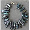 Image 1 : Peacock color Genuine Pearl sticks Bracelet