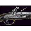 Image 1 : A brass mounted flintlock pistol Smooth Barrel