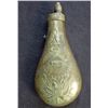 Image 1 : Powder Flask depicting Eagle hand shake flags