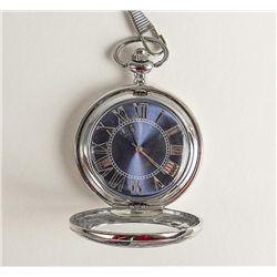 Men's Pocket Watch W/blue Face