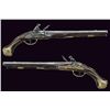 Image 2 : A fine pair of engraved flintlock pistols