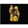 Image 1 : Signed Hand Carved Ivory Netsuke Figure