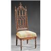 Image 1 : An American Gothic Carved Walnut Hall Chair, mid-1