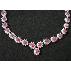 DIAMOND AND RUBY NECKLACE