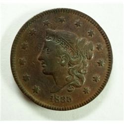 1835 LARGE CENT F/VF