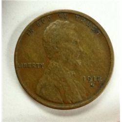 1912-S LINCOLN CENT F/VF