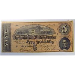 $5 CONFEDERATE NOTE