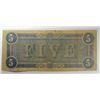 Image 2 : $5 CONFEDERATE NOTE