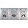Image 1 : 1959 PCGS MS65, 1960 PCGS MS65 & 1960-D PCGS MS65 WASHINGTON QUARTERS