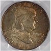 Image 2 : 1954 FRANKLIN HALF DOLLAR, PCGS MS-65 FBL  NICELY TONED