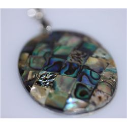 FANCY FASHION JEWELRY MULTICOLOR OVAL PENDANT