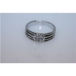 16.0 CTW CZ RING .925 STERLING SILVER