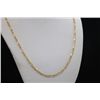 Image 1 : 14K GOLD PLATED FIGARO CHAIN 16"