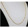 Image 2 : 14K GOLD PLATED FIGARO CHAIN 16"