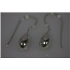 Image 2 : DROP FRENCH WIRE EARRINGS .925 STERLING SILVER