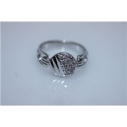 16.9 CTW CZ RING .925 STERLING SILVER