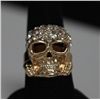 Image 1 : FASHION JEWELRY CZ SKULL SHAPED BRASS RING