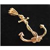 Image 1 : 14K GOLD PLATED ANCHOR CHARM PENDANT