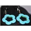 Image 1 : FANCY FASHION JEWELRY FLOWER DESING TURQOUISE EARRINGS