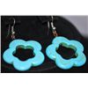 Image 2 : FANCY FASHION JEWELRY FLOWER DESING TURQOUISE EARRINGS