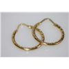 Image 2 : 14K GOLD PLATED HOOP EARRINGS
