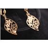 Image 2 : DANGLING EARRINGS AND CZ 14K GOLD PLATED