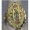 Image 1 : VIRGIN MARY 14K GOLD PLATED RING