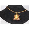 Image 2 : FANCY FASHION BRASS FROG NECKLACE