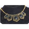 Image 1 : FANCY FASHION BRASS BLACK NECKLACE