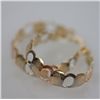 Image 2 : 14K GOLD PLATED TRI-COLOR HOOP EARRINGS