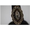Image 1 : FASHION JEWELRY BRASS RING; SYNTHETIC CZ