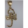 Image 2 : 14K GOLD PLATED SCORPION PENDANT