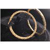 Image 1 : GOLD PLATED FLAT HOOP EARRING