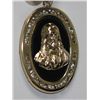 Image 2 : 14K GOLD PLATED CZ JESUS CHRIST PENDANT