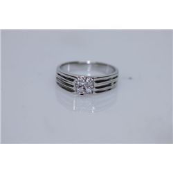 15.71 CTW  CZ RING .925 STERLING SILVER