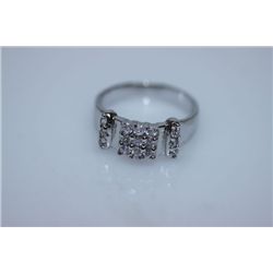 17.0 CTW CZ RING .925 STERLING SILVER