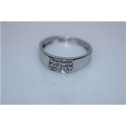 13.7CTW CZ RING .925 STERLING SILVER