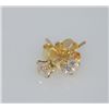 Image 1 : 18K GOLD PLATED CZ STUD EARRINGS