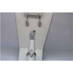 10.30 CTW CZ MICRO PAVE SETTING SET .925 STERLING SILVE