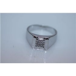 21.9 CTW CZ RING .925 STERLING SILVER