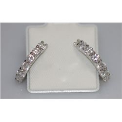 CZ EARRINGS .925 STERLING SILVER