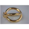 Image 1 : MEDIUM HOOP EARRING 14K GOLD PLATED